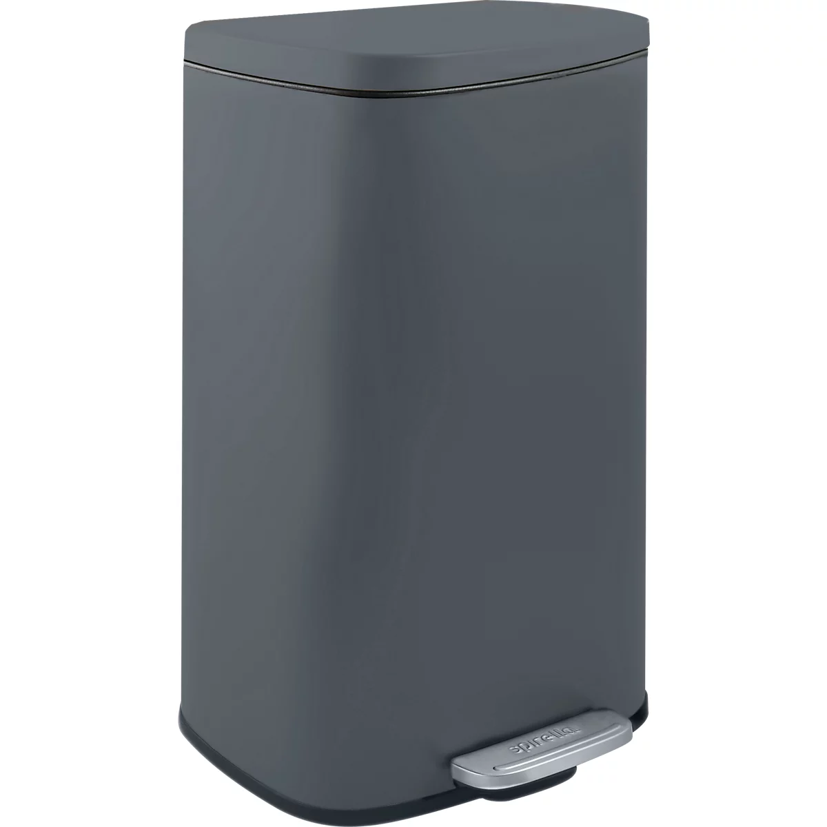 SPIRELLA Treteimer AKIRA, 30 Liter, Tretmechanismus, L 343 x B 235 x H 629 mm, grau