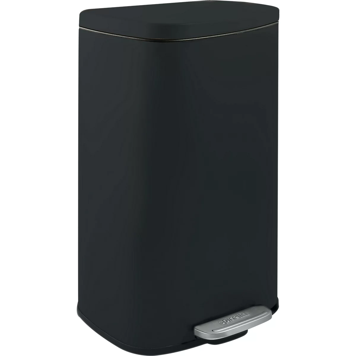 SPIRELLA Treteimer AKIRA, 30 Liter, Tretmechanismus, L 343 x B 235 x H 629 mm, schwarz