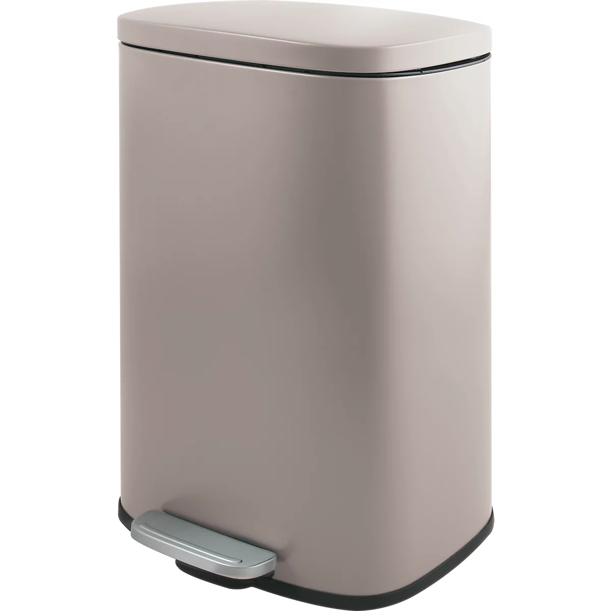 SPIRELLA Treteimer AKIRA, 30 Liter, Tretmechanismus, L 343 x B 235 x H 629 mm, taupe