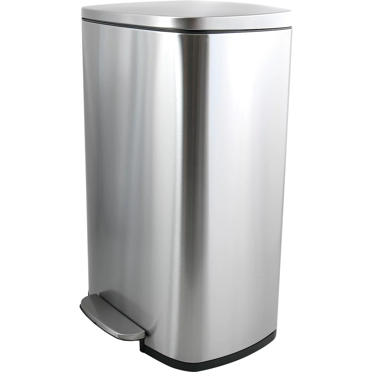 SPIRELLA Treteimer AKIRA, 50 Liter, Tretmechanismus, B 297 x L 427 x H 634 mm, edelstahl