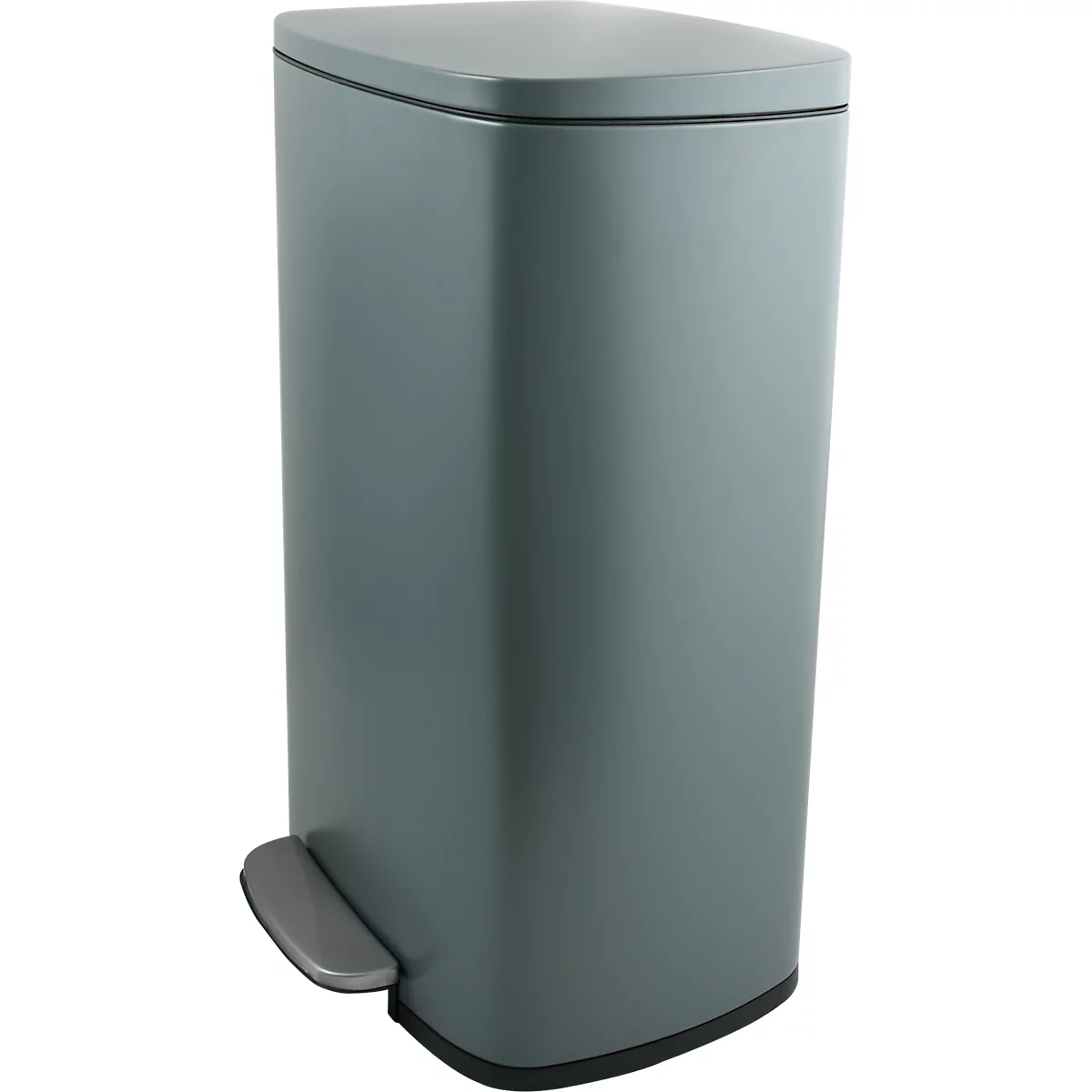 SPIRELLA Treteimer AKIRA, 50 Liter, Tretmechanismus, B 297 x L 427 x H 643 mm, grau