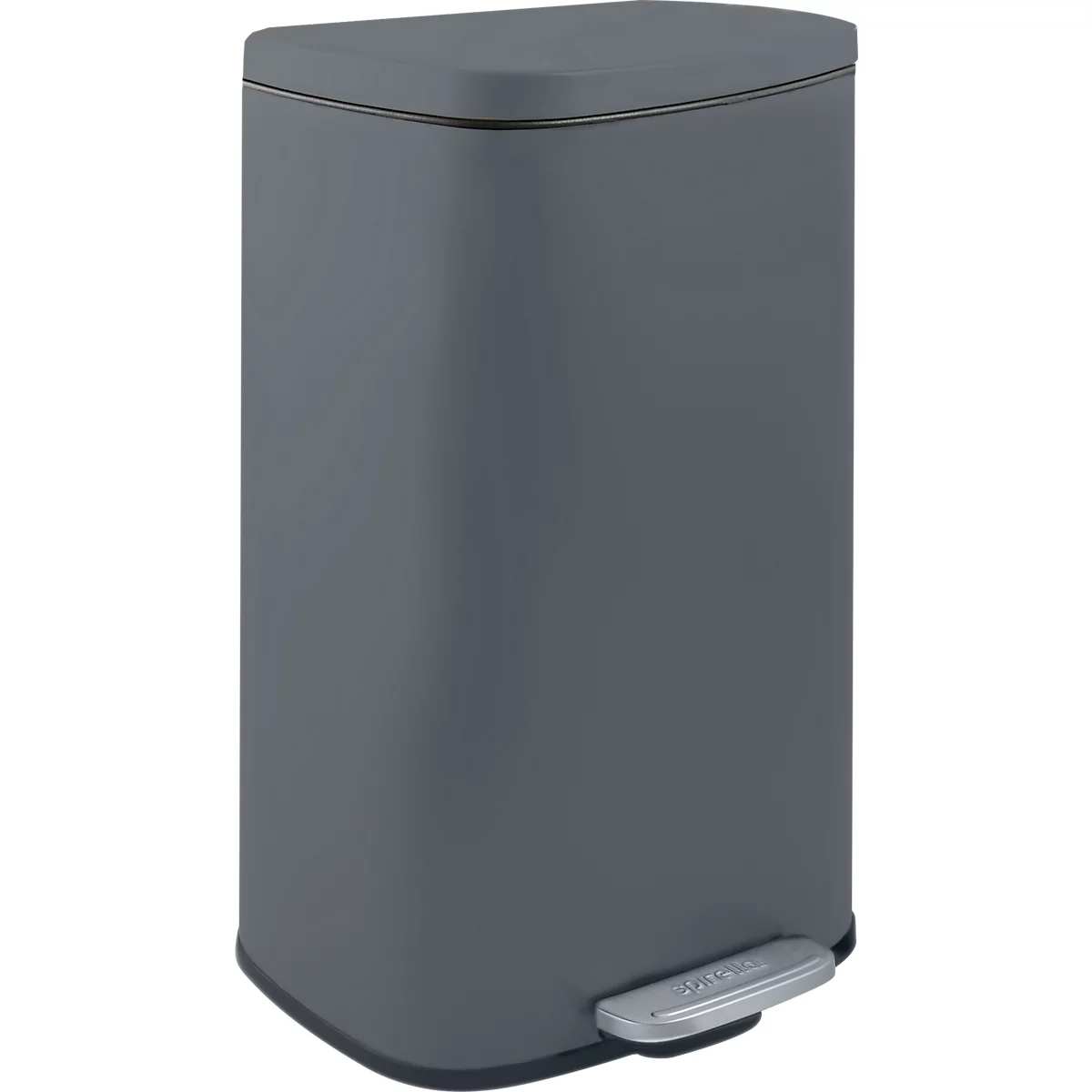 SPIRELLA Treteimer AKIRA, 50 Liter, Tretmechanismus, B 297 x L 427 x H 643 mm, grau