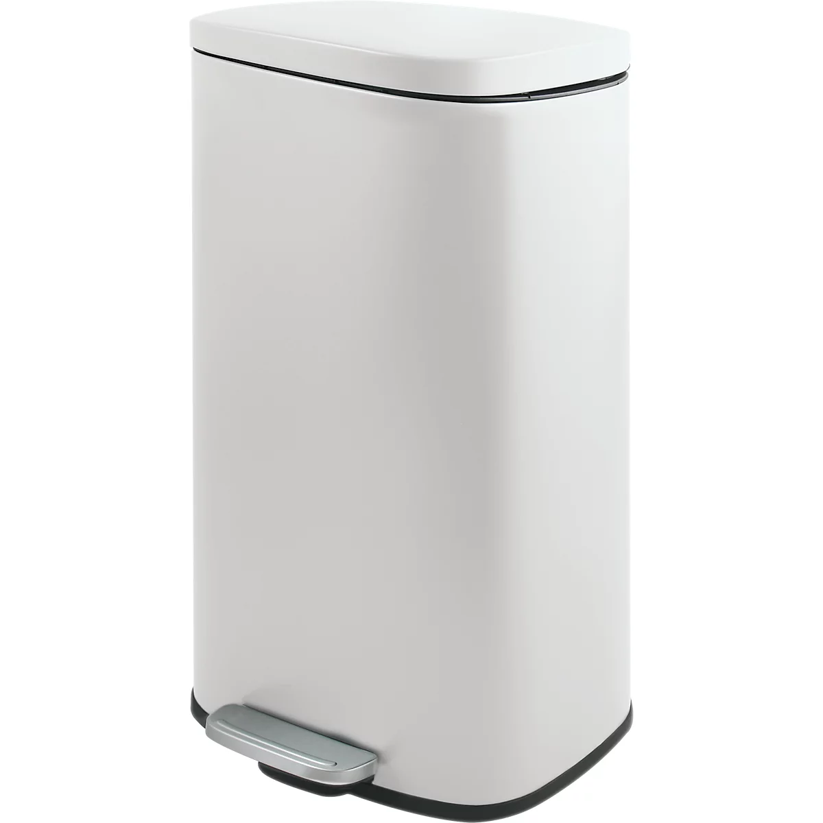SPIRELLA Treteimer AKIRA, 50 Liter, Tretmechanismus, B 297 x L 427 x H 643 mm, weiss