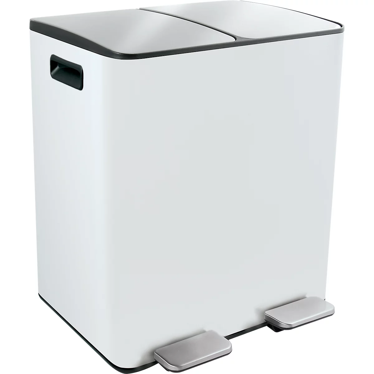 SPIRELLA Treteimer ALIYA, 2 x 20 Liter, Tretmechanismus, L 450 x B 300 x H 510 mm, matt/taupe
