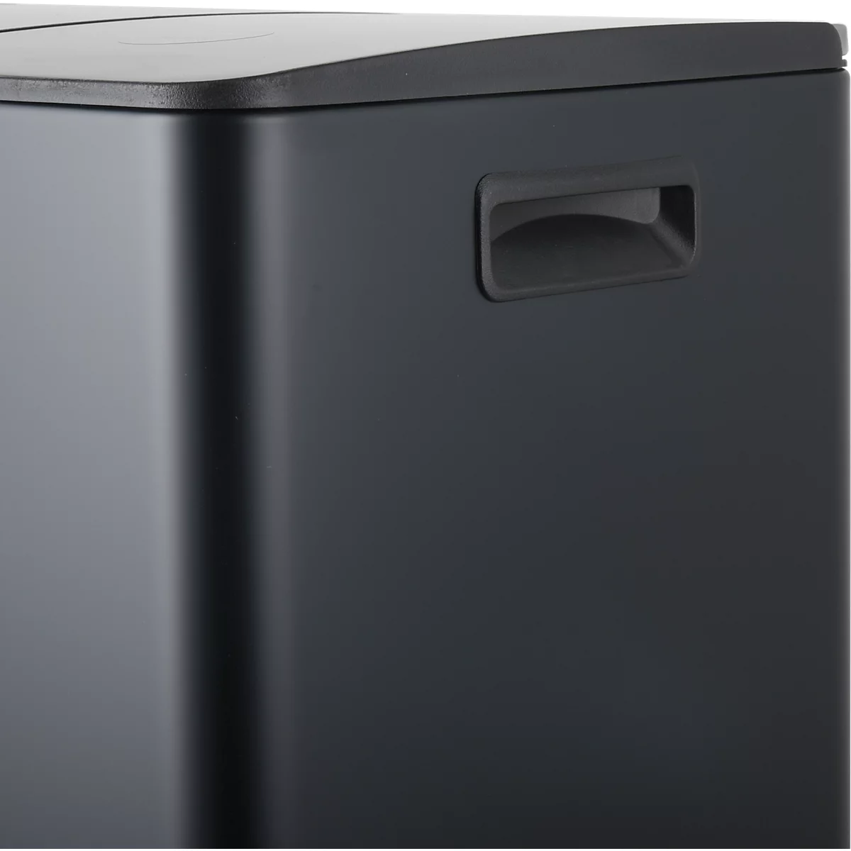 SPIRELLA Treteimer ALIYA, 2 x 20 Liter, Tretmechanismus, L 450 x B 300 x H 510 mm, schwarz/matt