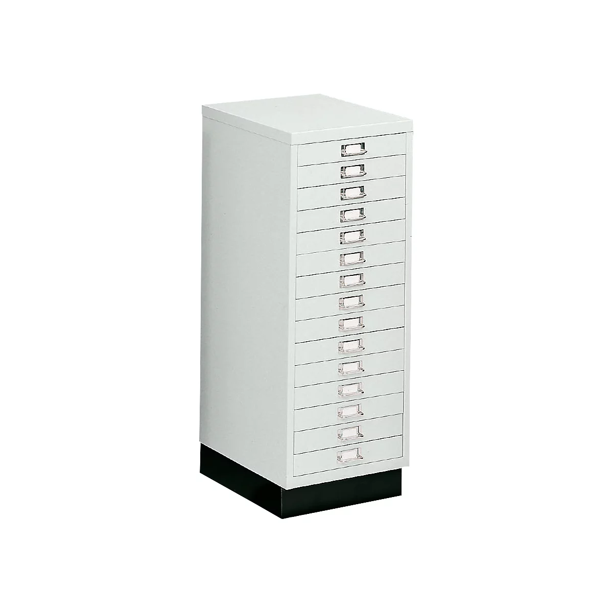 SSI ladekast A3, 15 schuifladen, 940 mm hoog, lichtgrijs