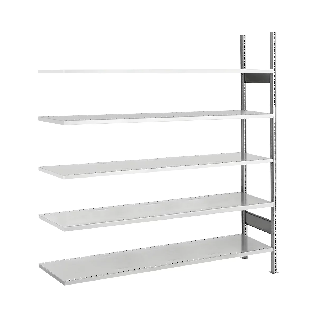SSI Schäfer Archivregal, Anbaufeld, 5 Böden, B 1285 x T 300 mm, verzinkt