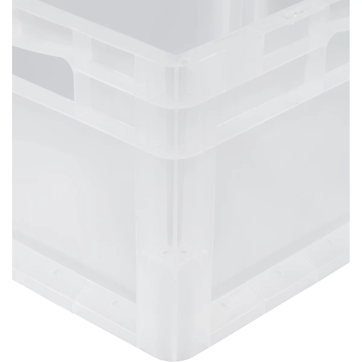 SSI Schäfer Bacs légers Euro-Box ELB 4220 avec couvercle, polypropylène, L 400 x l 300 x H 220 mm, 20,4 litres, translucide