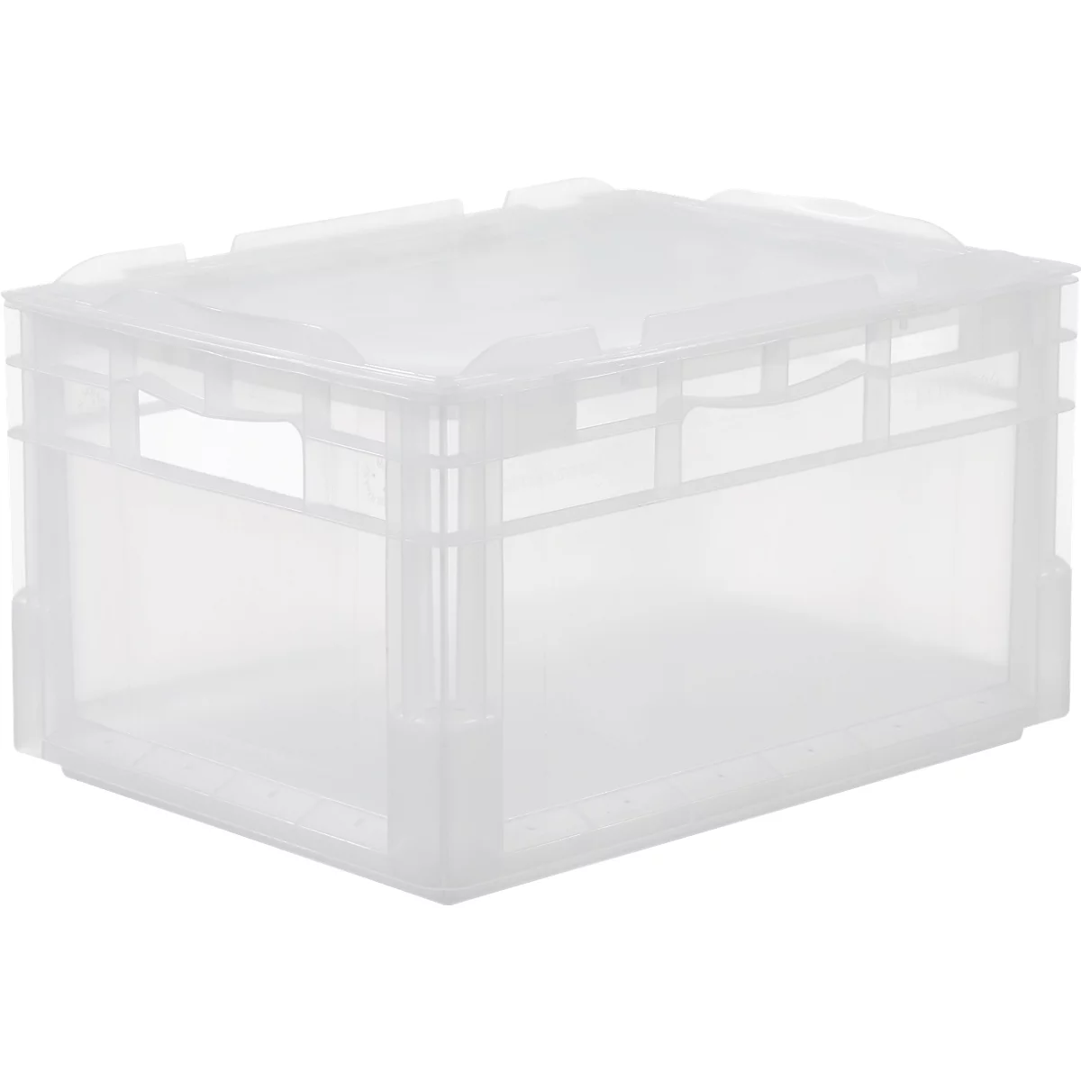 SSI Schäfer Euro-Box-Leichtbehälter ELB 4220 mit Deckel, Polypropylen, L 400 x B 300 x H 220 mm, 20,4 Liter, transluzent