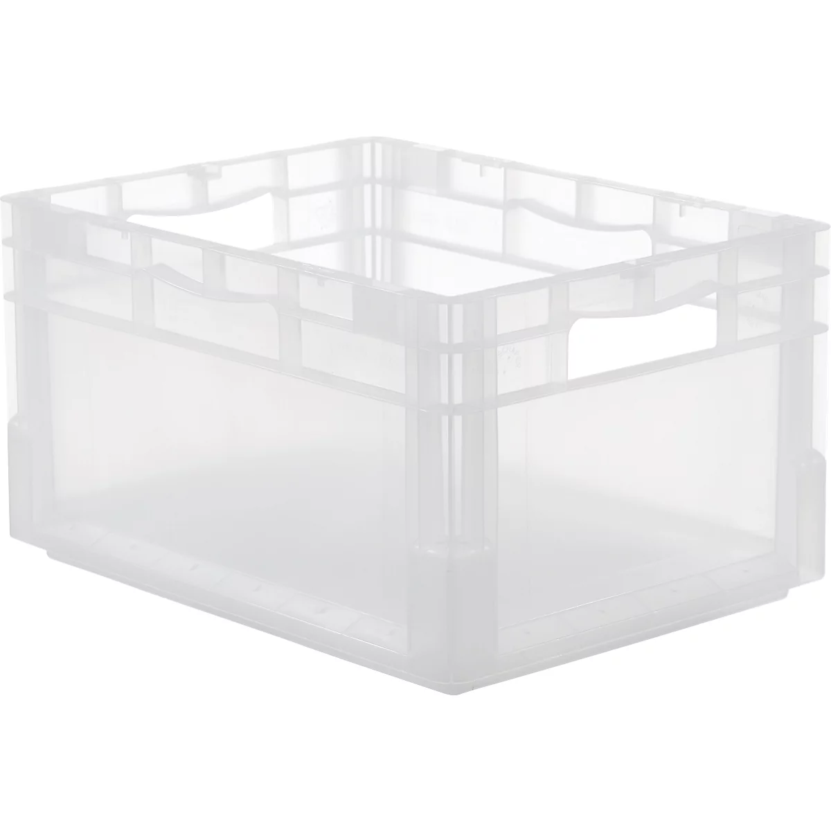 SSI Schäfer Euro-Box-Leichtbehälter ELB 4220 mit Deckel, Polypropylen, L 400 x B 300 x H 220 mm, 20,4 Liter, transluzent
