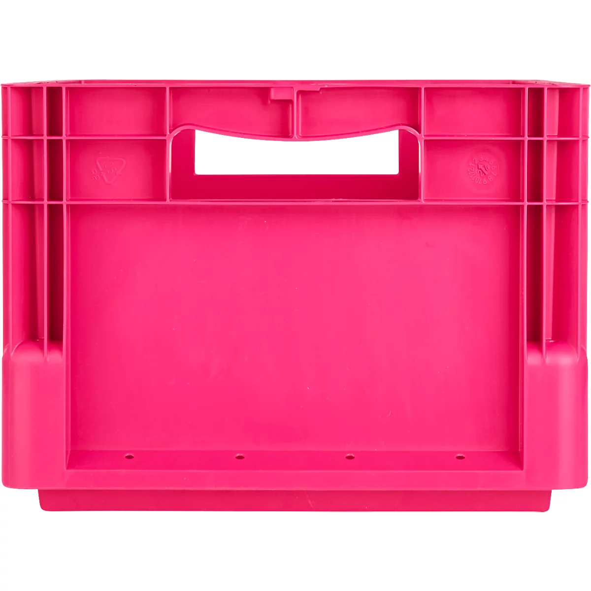 SSI Schäfer Euro-Box lichtgewicht container ELB 4220 met deksel, polypropeen, L 400 x B 300 x H 220 mm, 20,4 liter, roze