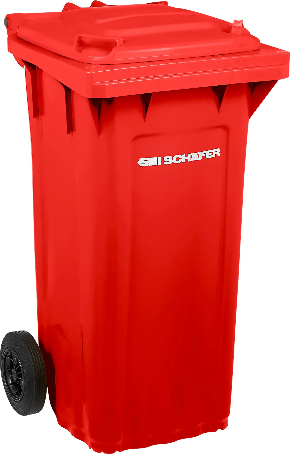 SSI Schäfer Mülltonne PRO 120 WAVE, 120 l, fahrbar, rot