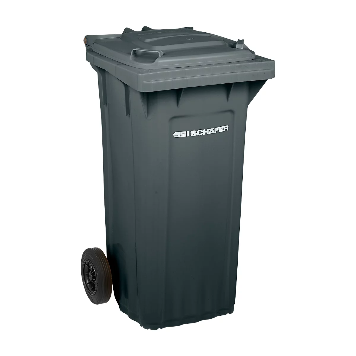 SSI Schäfer Mülltonne PRO 120 WAVE, 120 l, fahrbar, schwarzgrau