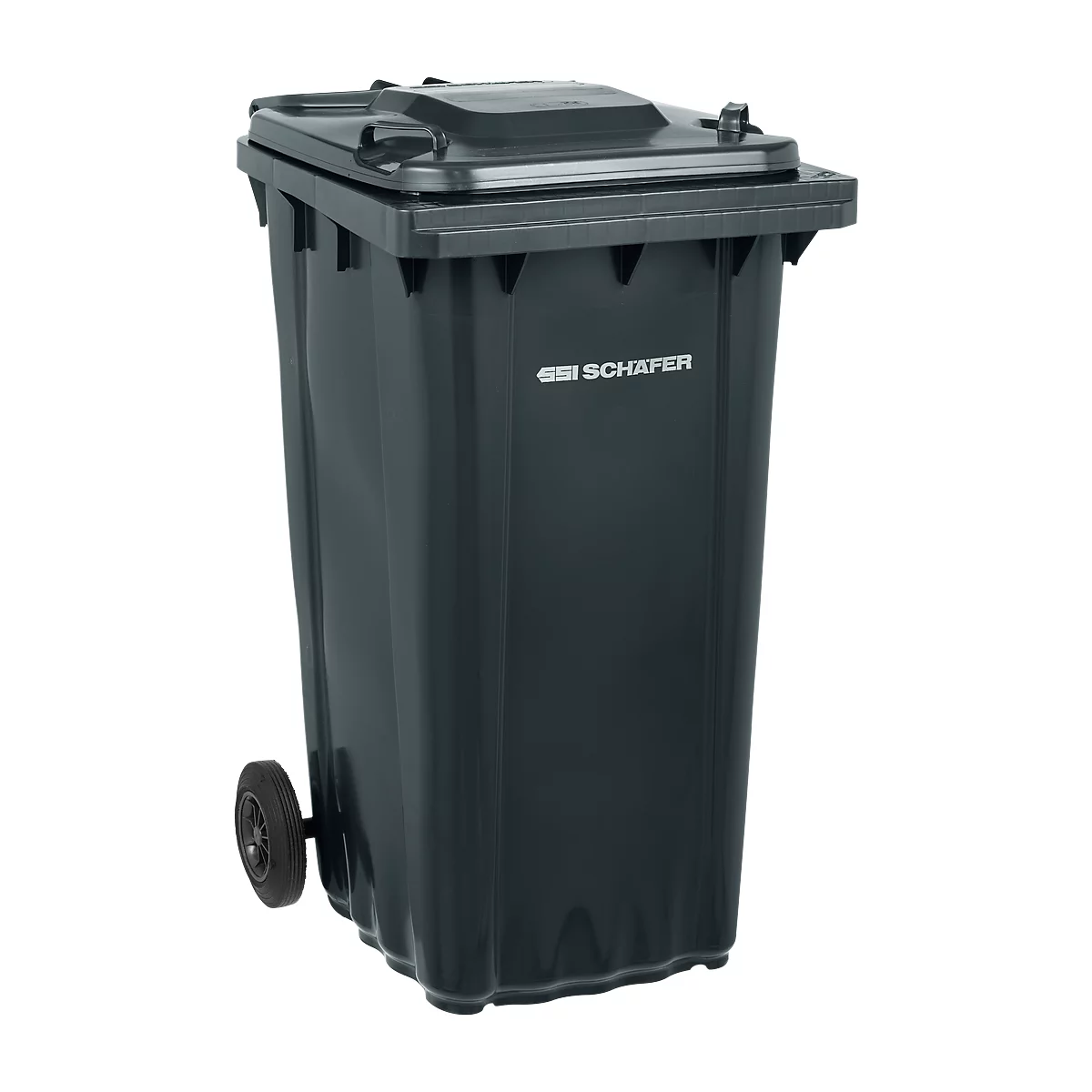 SSI Schäfer Mülltonne PRO 240 WAVE, 240 l, fahrbar, schwarzgrau