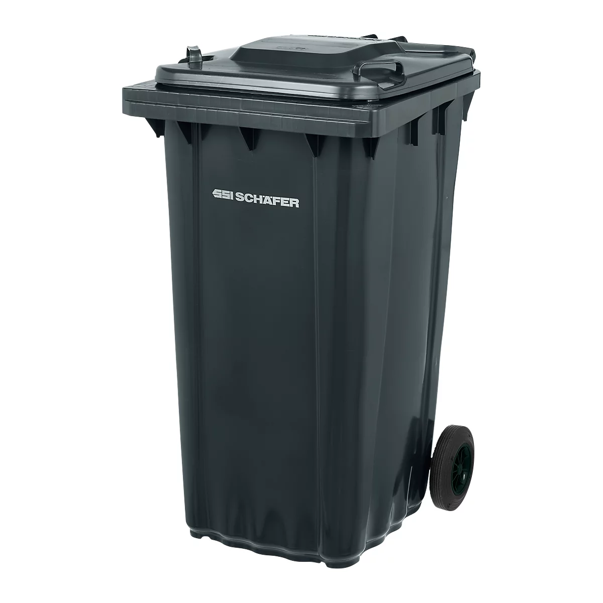 SSI Schäfer Mülltonne PRO 240 WAVE, 240 l, fahrbar, schwarzgrau