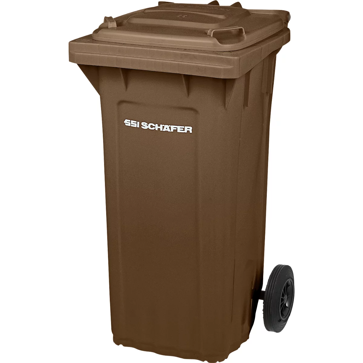 SSI Schäfer PRO 120 WAVE afvalbak, 120 l, verrijdbaar, bruin