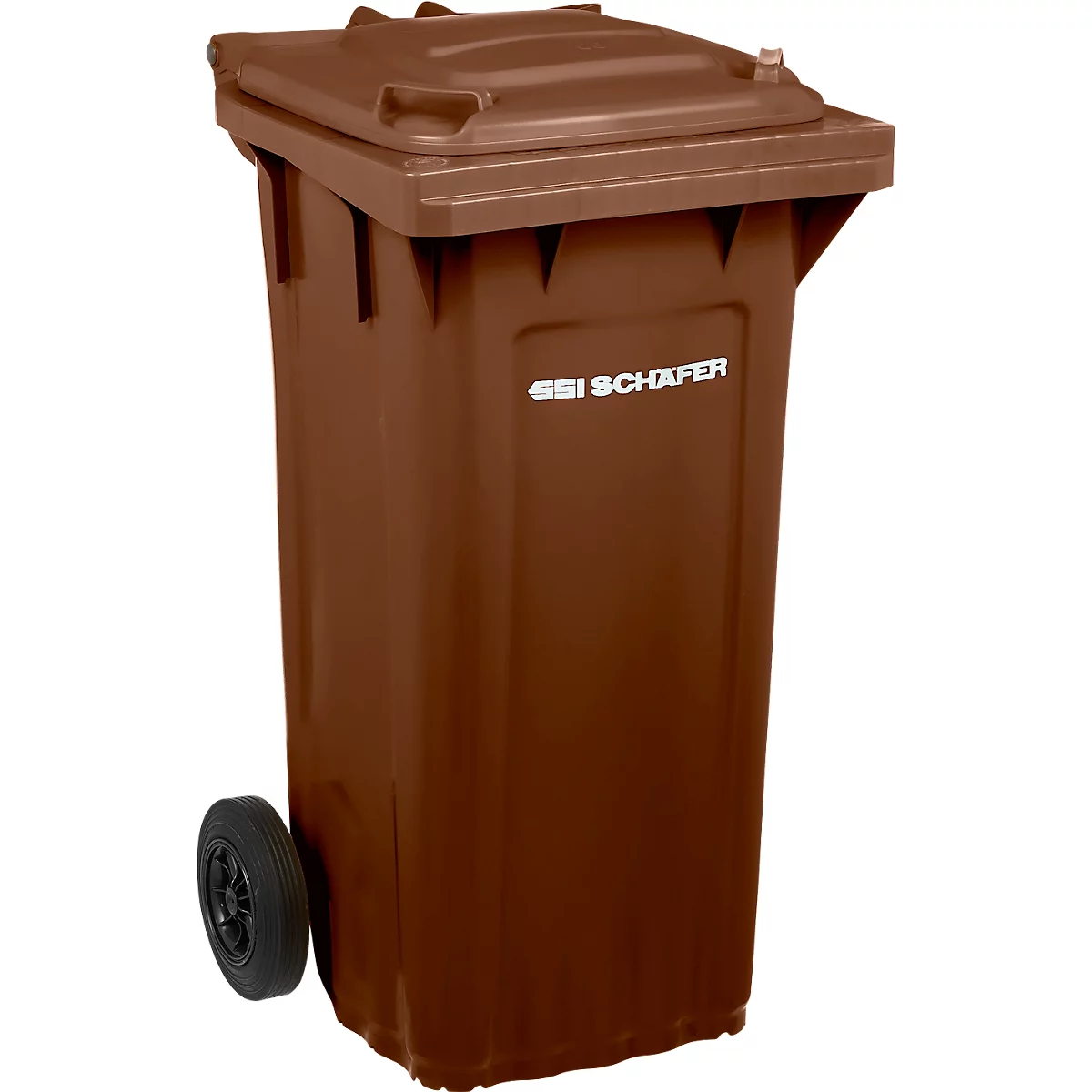 SSI Schäfer PRO 120 WAVE afvalbak, 120 l, verrijdbaar, bruin