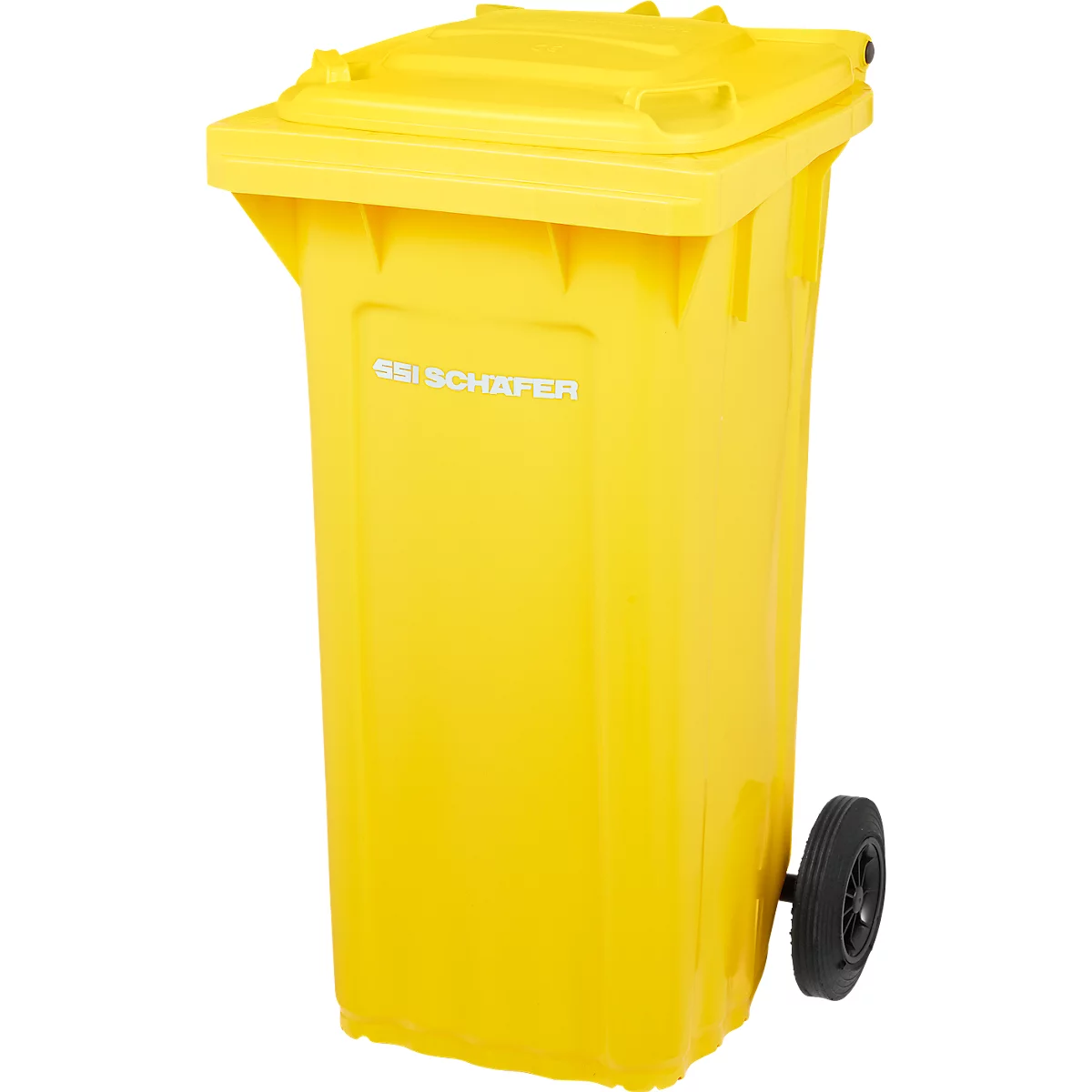 SSI Schäfer PRO 120 WAVE afvalbak, 120 l, verrijdbaar, geel