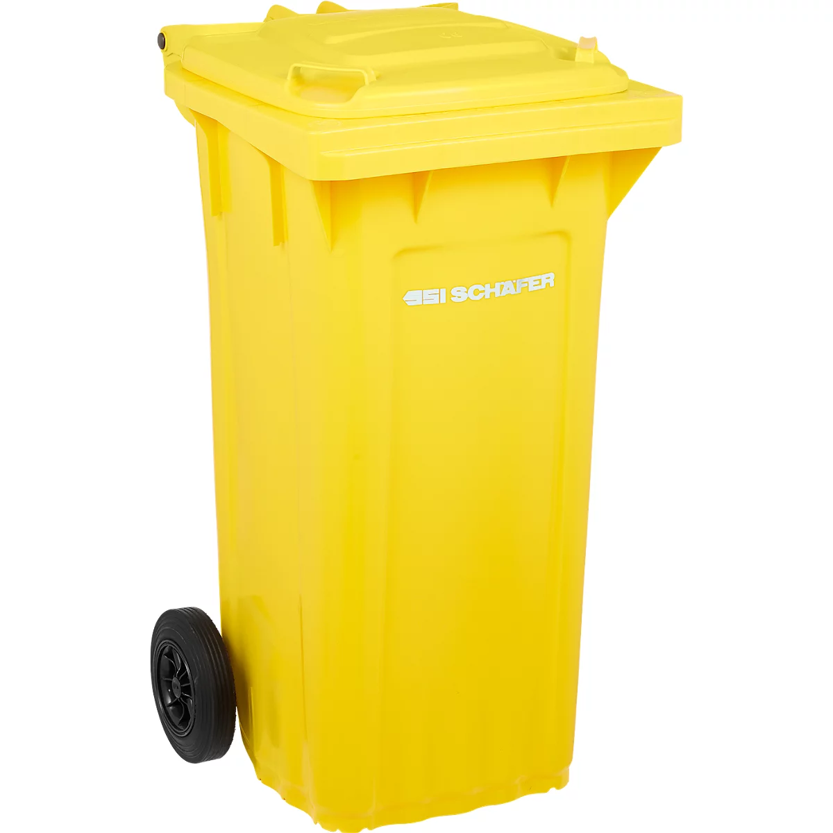 SSI Schäfer PRO 120 WAVE afvalbak, 120 l, verrijdbaar, geel