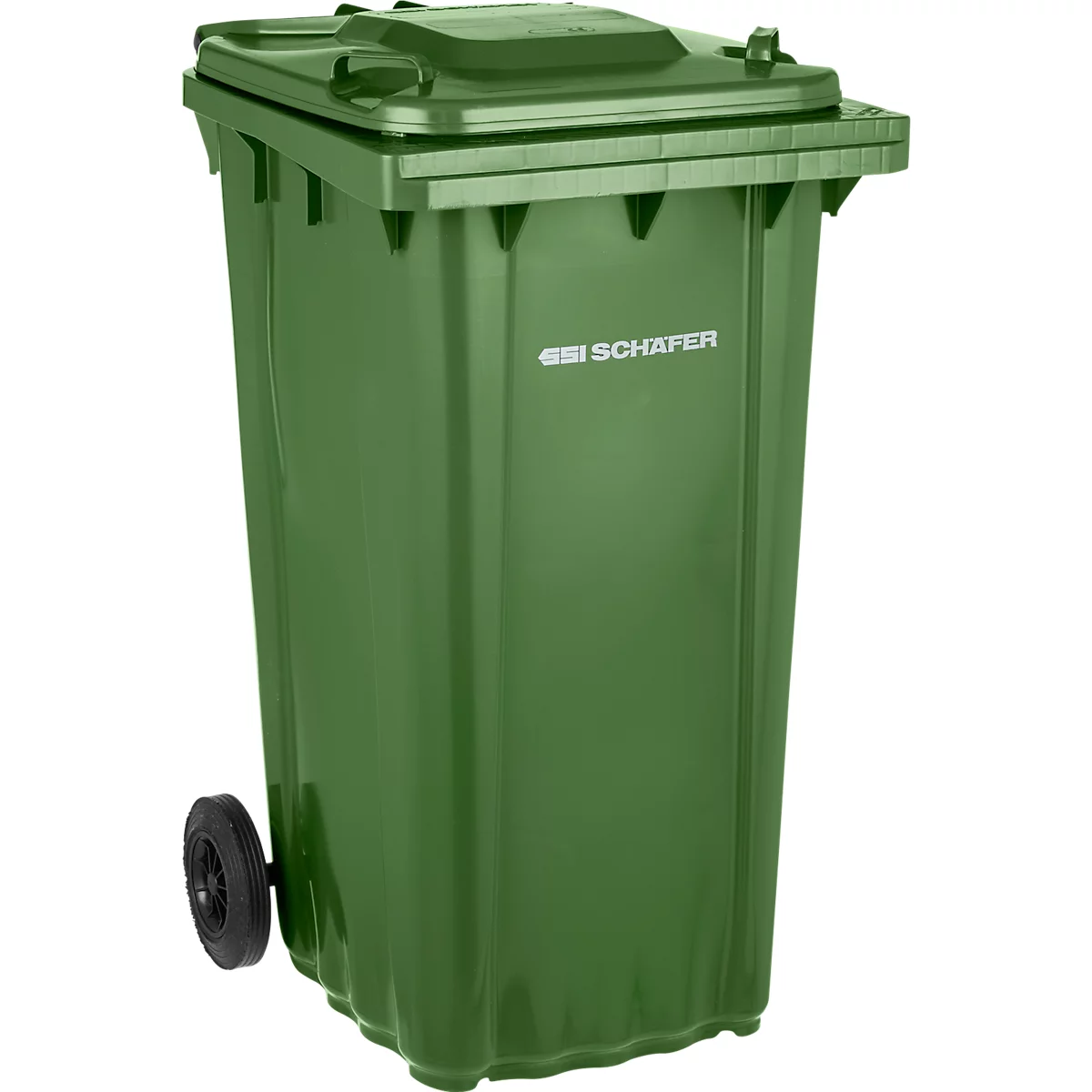 SSI Schäfer PRO 240 WAVE afvalbak, 240 l, verrijdbaar, groen