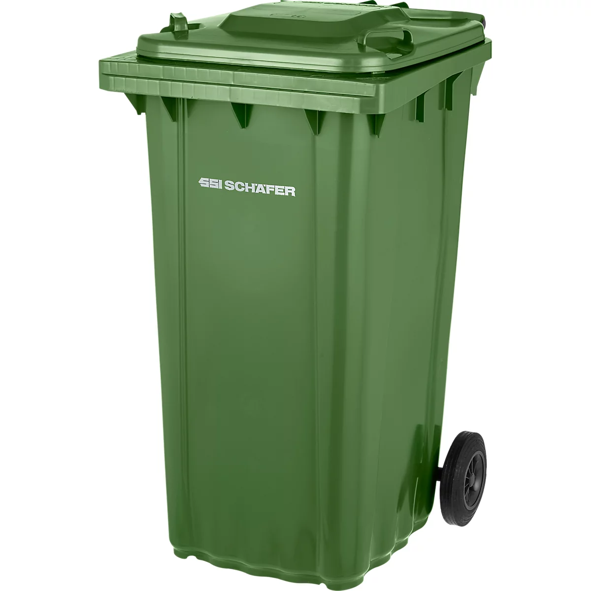 SSI Schäfer PRO 240 WAVE afvalbak, 240 l, verrijdbaar, groen