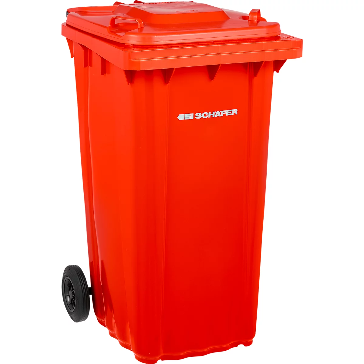 SSI Schäfer PRO 240 WAVE afvalbak, 240 l, verrijdbaar, rood