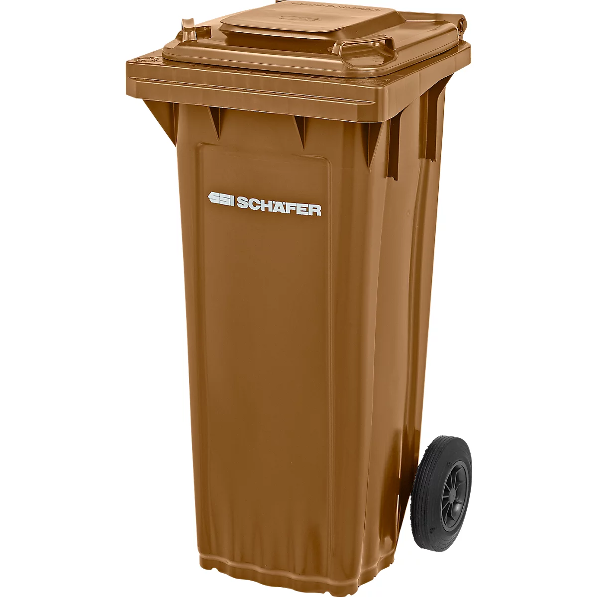 SSI Schäfer PRO 60 WAVE afvalbak, 60 l, verrijdbaar, bruin