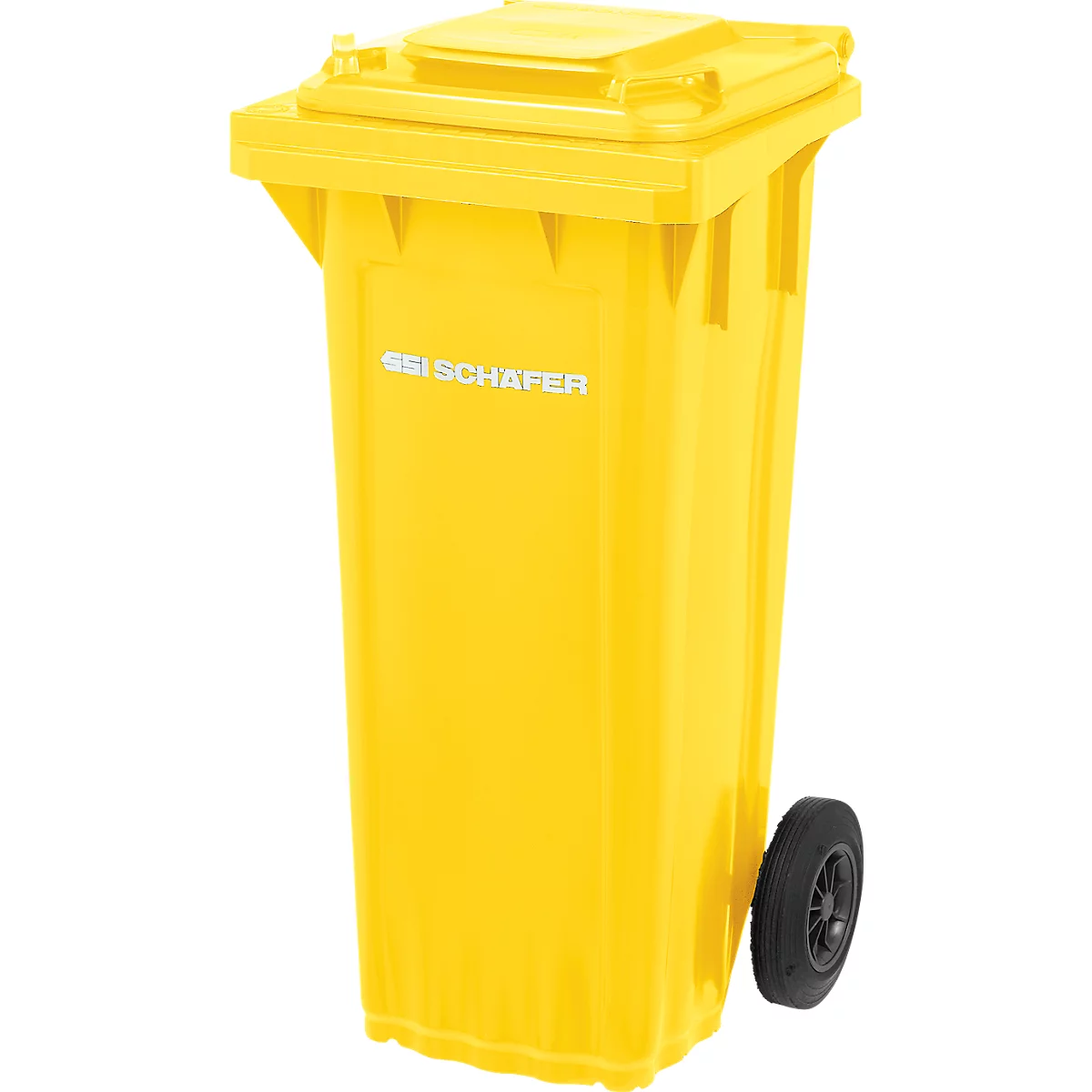 SSI Schäfer PRO 80 WAVE afvalbak, 80 l, mobiel, geel