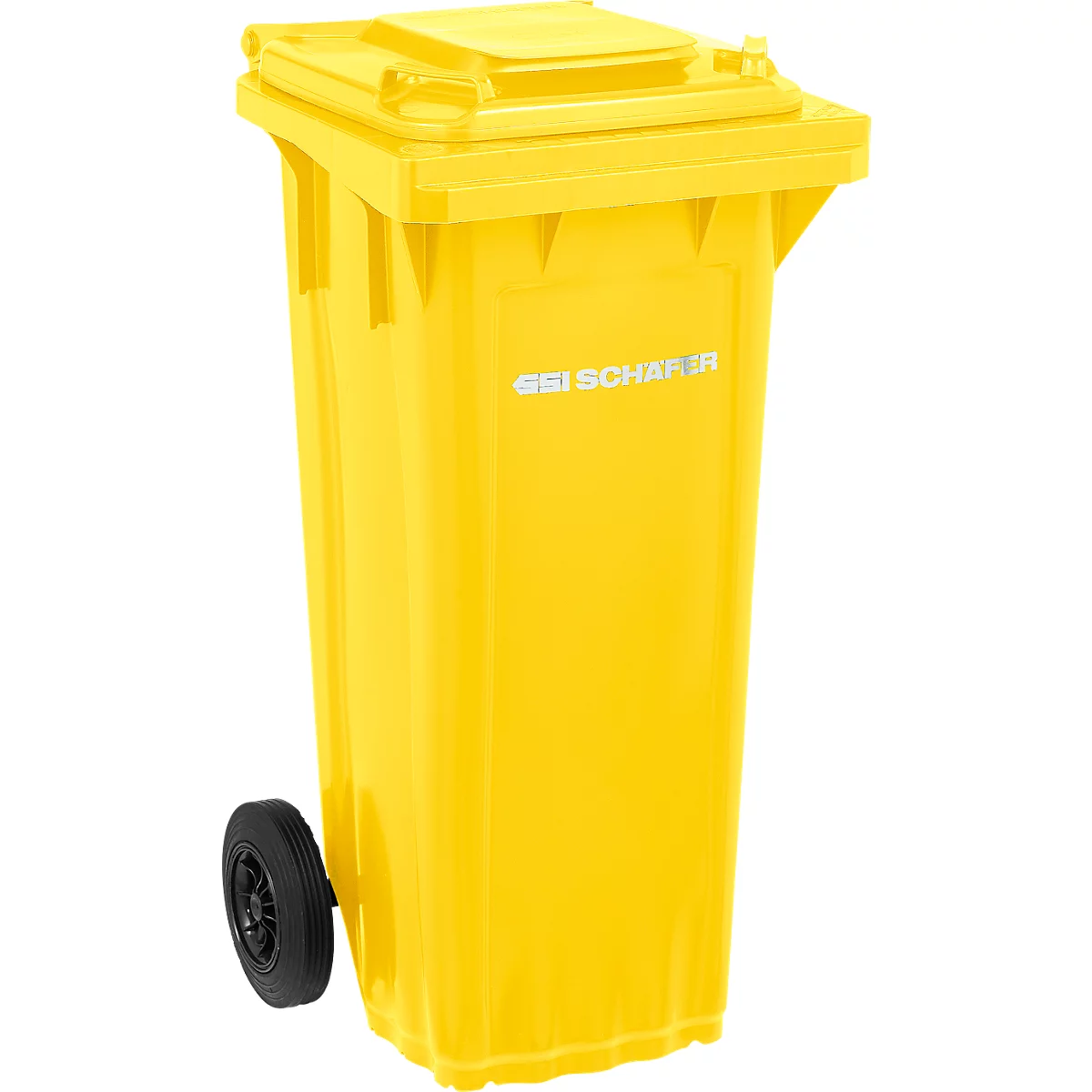 SSI Schäfer PRO 80 WAVE afvalbak, 80 l, mobiel, geel