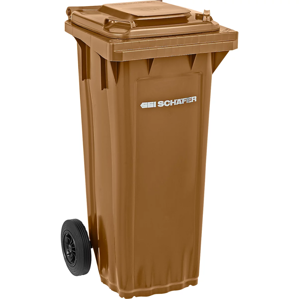 SSI Schäfer PRO 80 WAVE afvalbak, 80 l, verrijdbaar, bruin