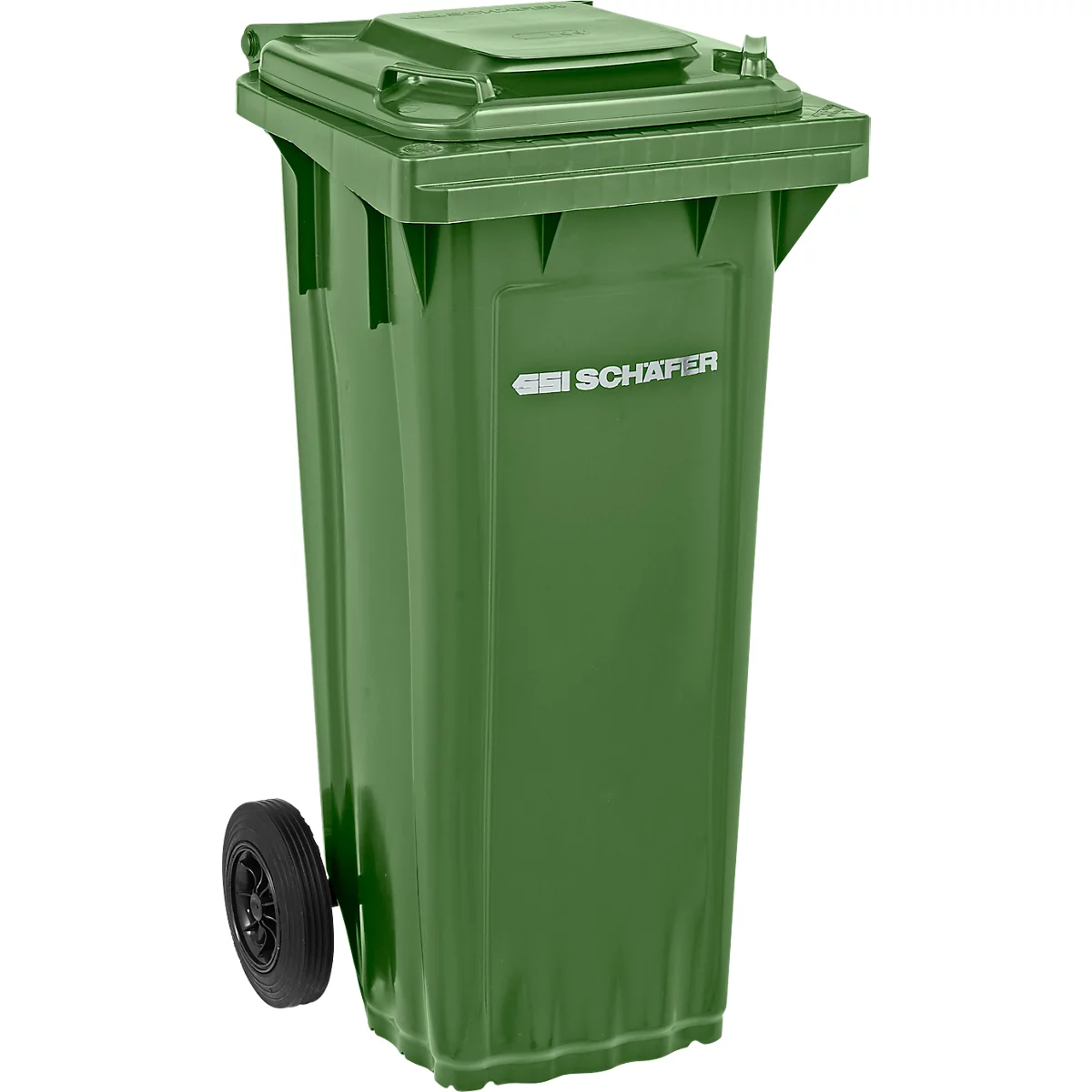 SSI Schäfer PRO 80 WAVE afvalbak, 80 l, verrijdbaar, groen