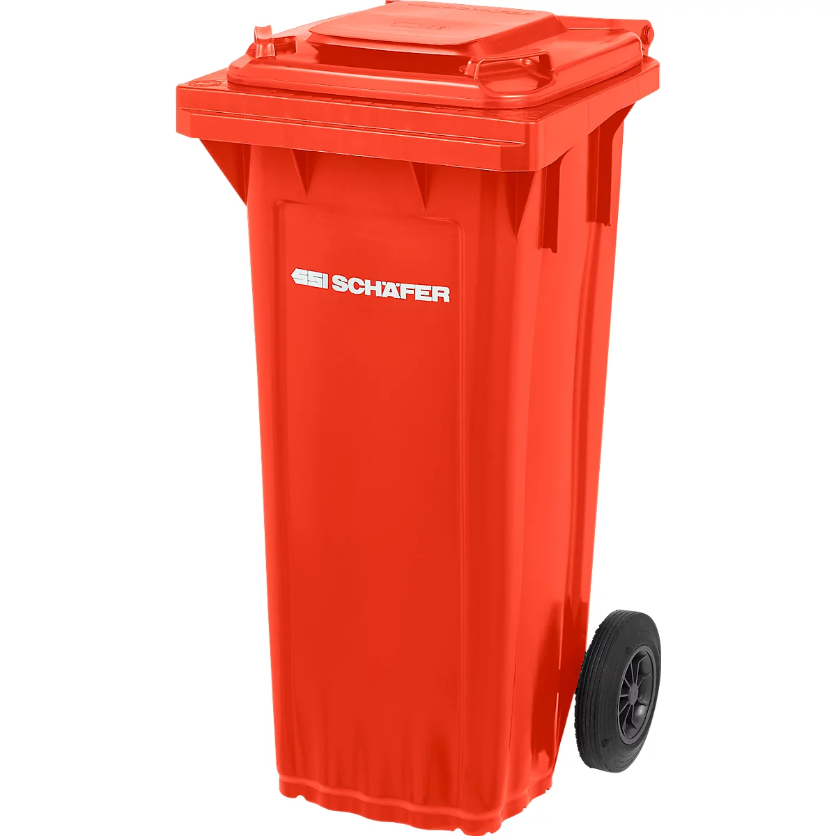 SSI Schäfer PRO 80 WAVE afvalbak, 80 l, verrijdbaar, rood