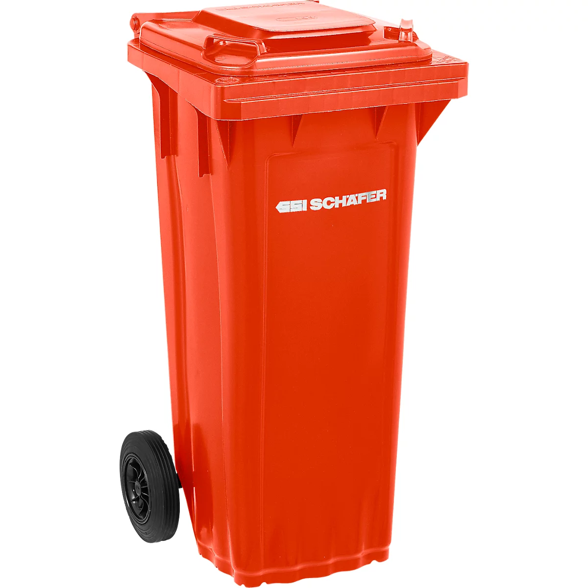 SSI Schäfer PRO 80 WAVE afvalbak, 80 l, verrijdbaar, rood