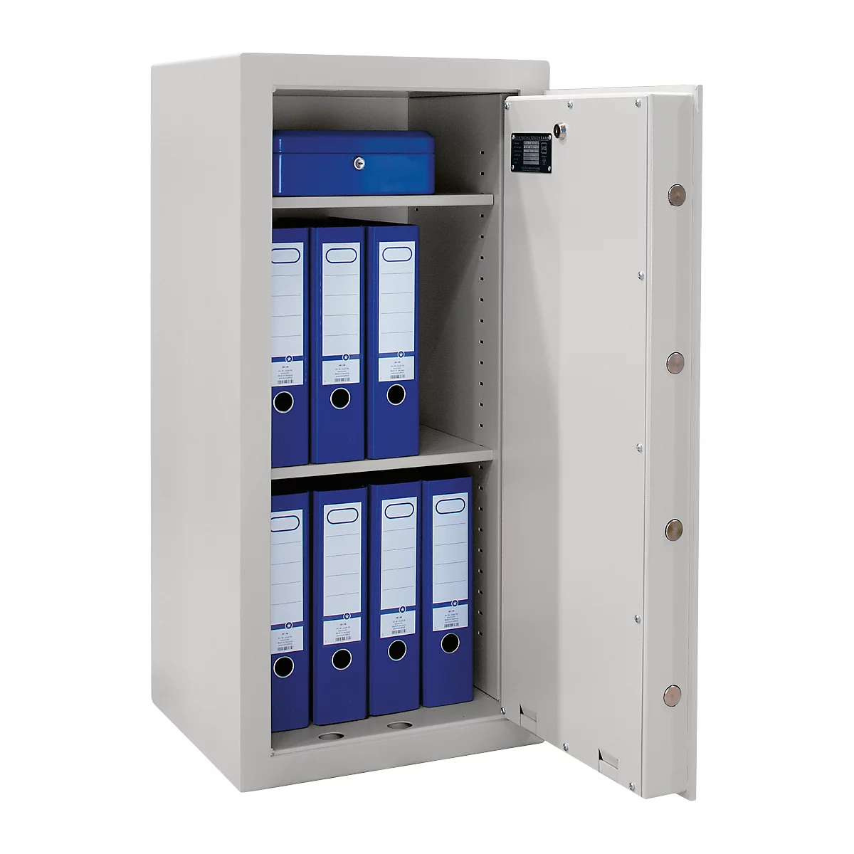 Staalkast EM0 A 950/4, driewandige deurconstructie, DIN 4102, B 450 x D 400 x H 950 mm, 87 l, 140 kg