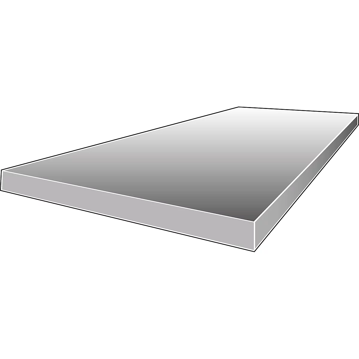 Staalpanelen WR 600, D 600 x L 2200 mm, 7 stuks