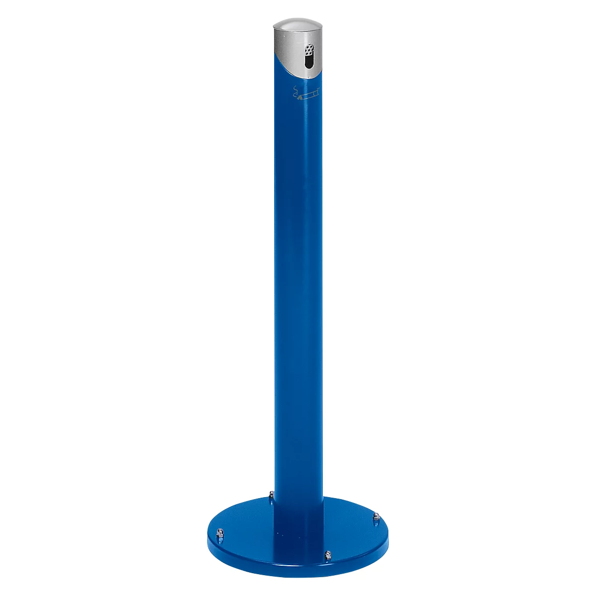 Staande asbakzuil SG 105R, rond, gentiaanblauw