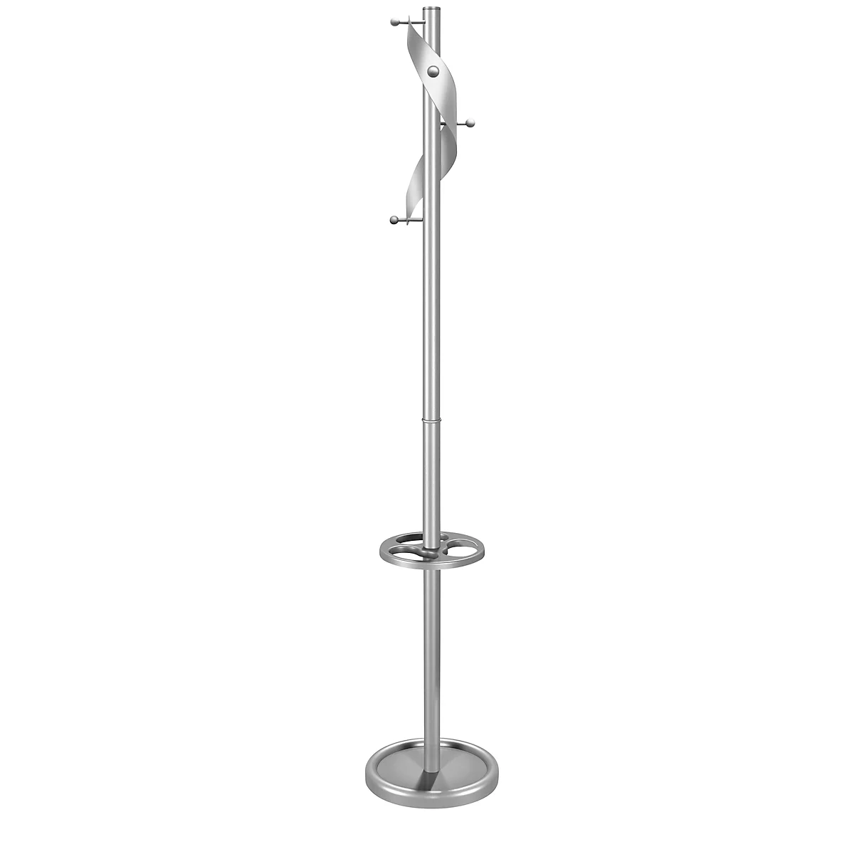 Staande kapstok Adria - stalen - 5 haken - parapluhouder