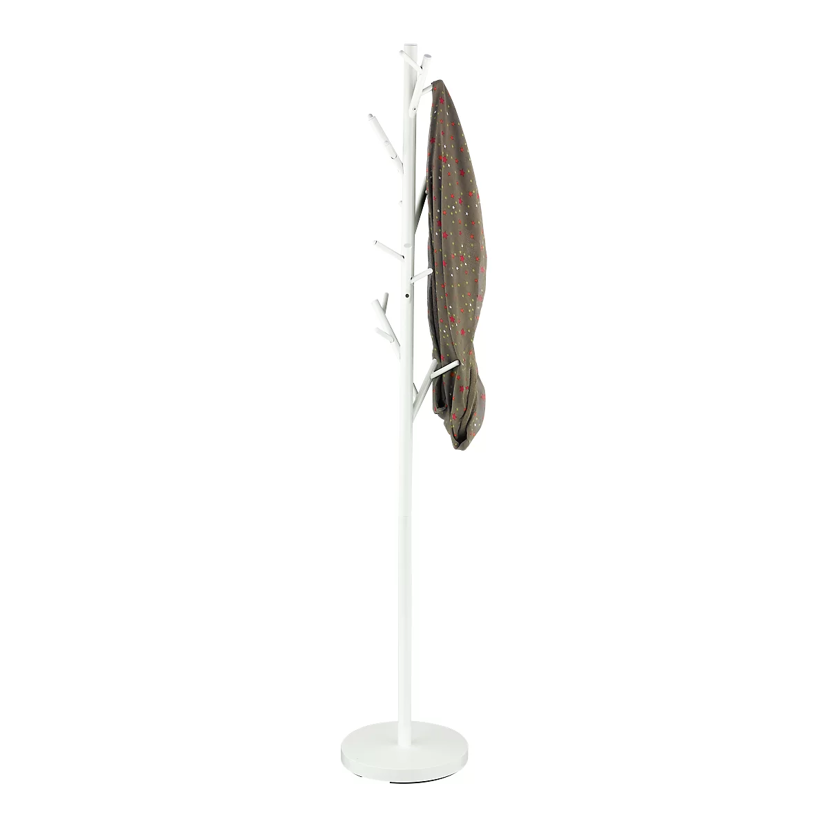 Staande kapstok Tree - stalen - 18 haken - wit