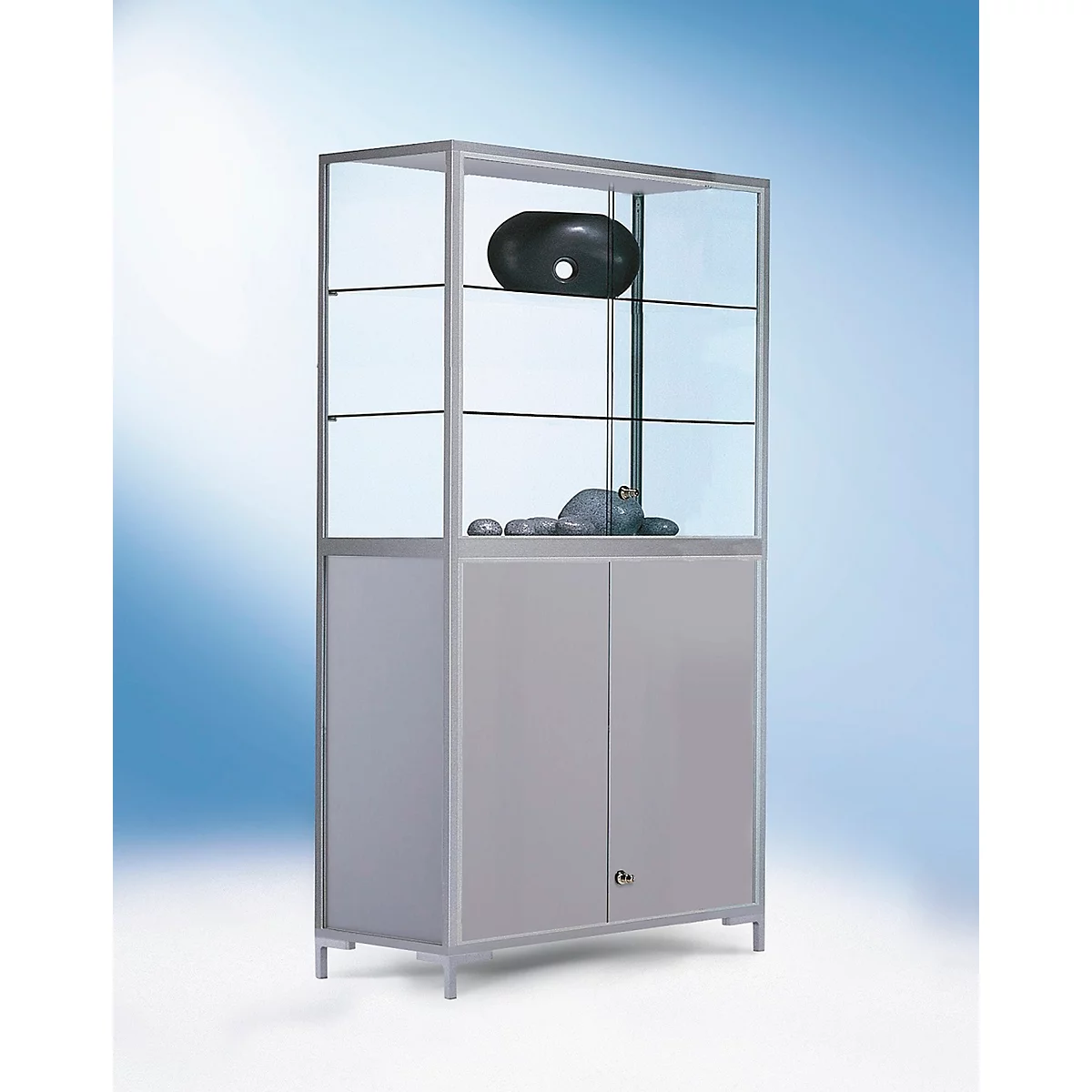 Staande vitrinekast, B 1500 mm