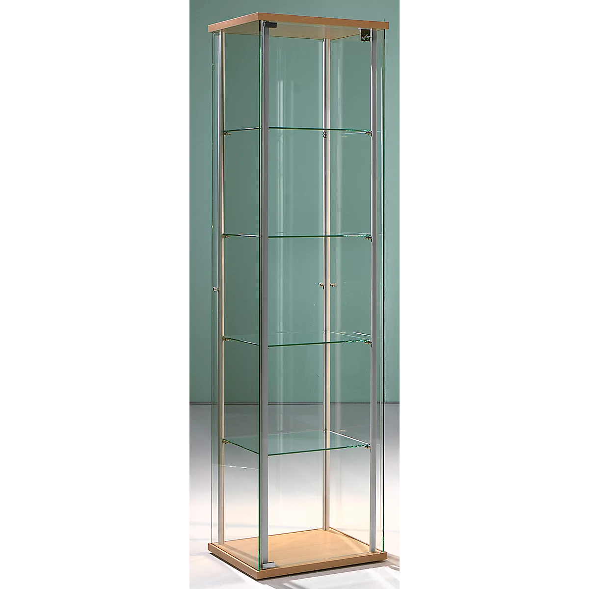 Staande vitrinekast Forum I, B 430 x D 430 x H 1720 mm