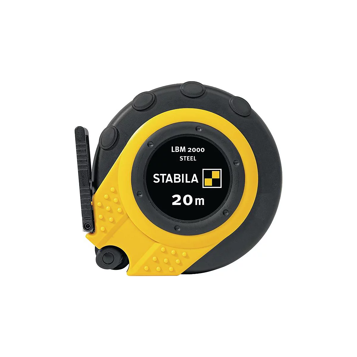 STABILA capsule rolbandmaat LBM 2000 STEEL, 20m x 13mm, EC klasse II, PC-ABS/TPE behuizing
