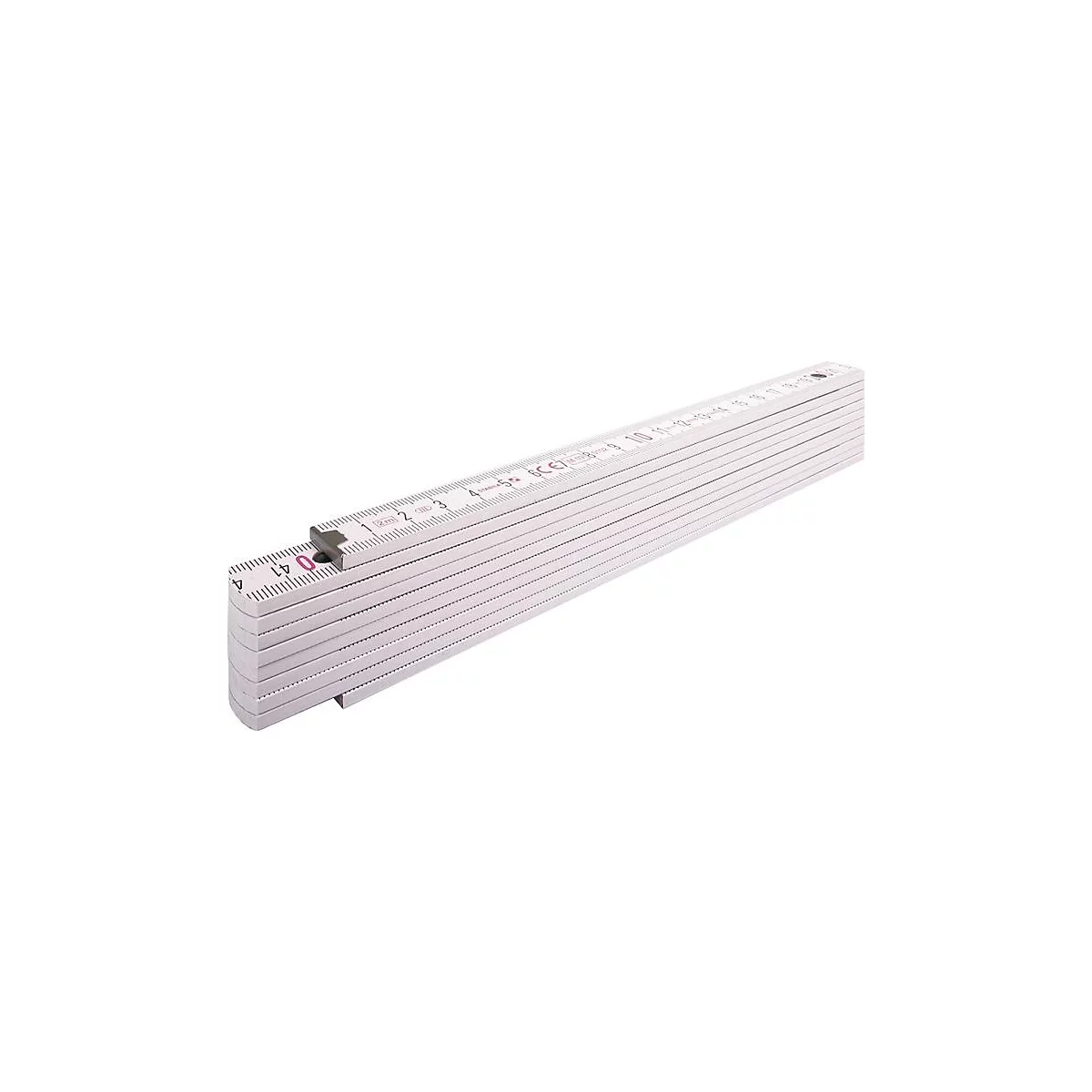 STABILA duimstok 1407, L 2 m, B 1,70 cm, mm/cm maatverdeling, EG III, wit beukenhout
