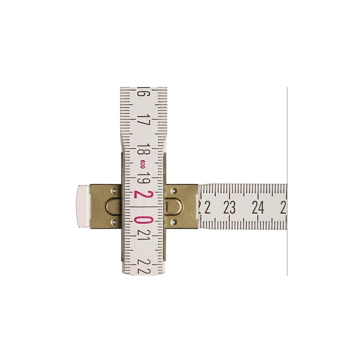 STABILA Gliedermaßstab 1607, L 2 m, B 1,70 cm, Buchenholz weiß, EG III, mm/cm Teilung