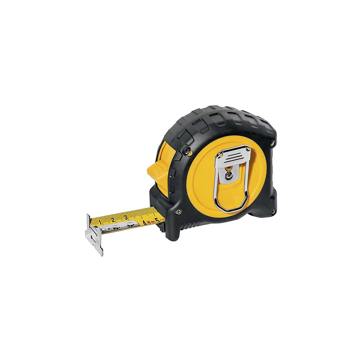 STABILA Taschenrollbandmaß BM 300, 8m x 27mm, EG II, PC-ABS/TPE Gehäuse, EASY-CLIP, doppelseitige Skala