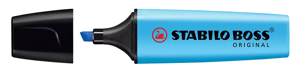 STABILO® BOSS Original, punta fina, resistente a la luz, secado rápido, azul, 1 unidad