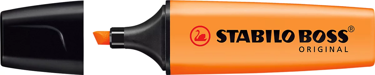 STABILO® BOSS Original, punta fina, resistente a la luz, secado rápido, naranja, 1 unidad