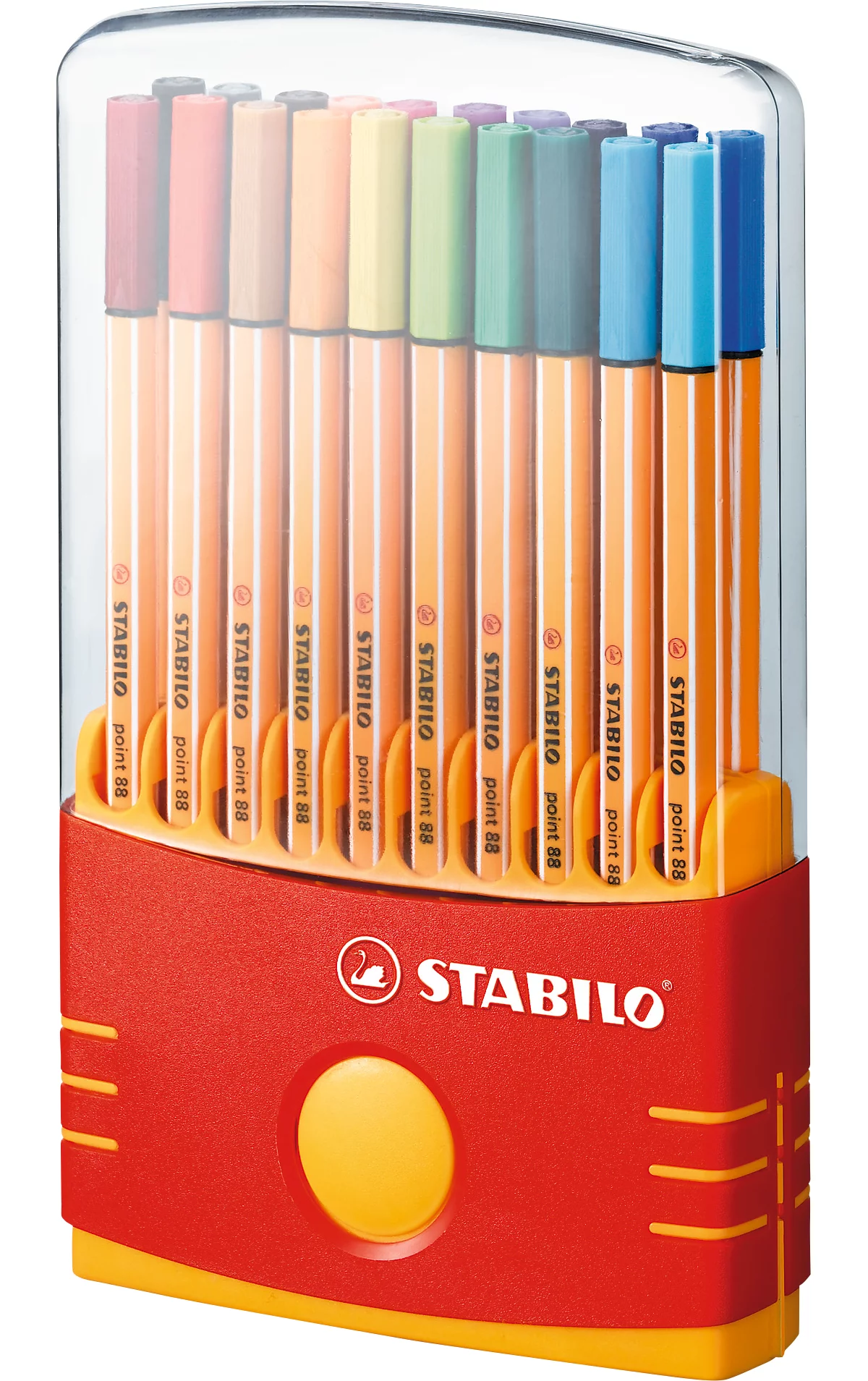 STABILO® Fineliner Point 88, 0,4 mm, farbsortiert, Klappbox à 20 Stück