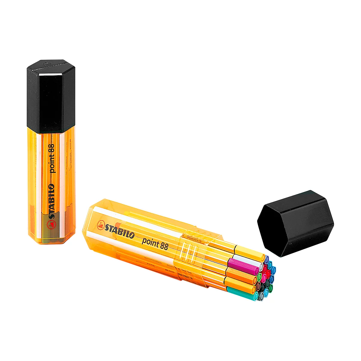 STABILO® Fineliner Point 88, in Sechskantbox, 20 Stück