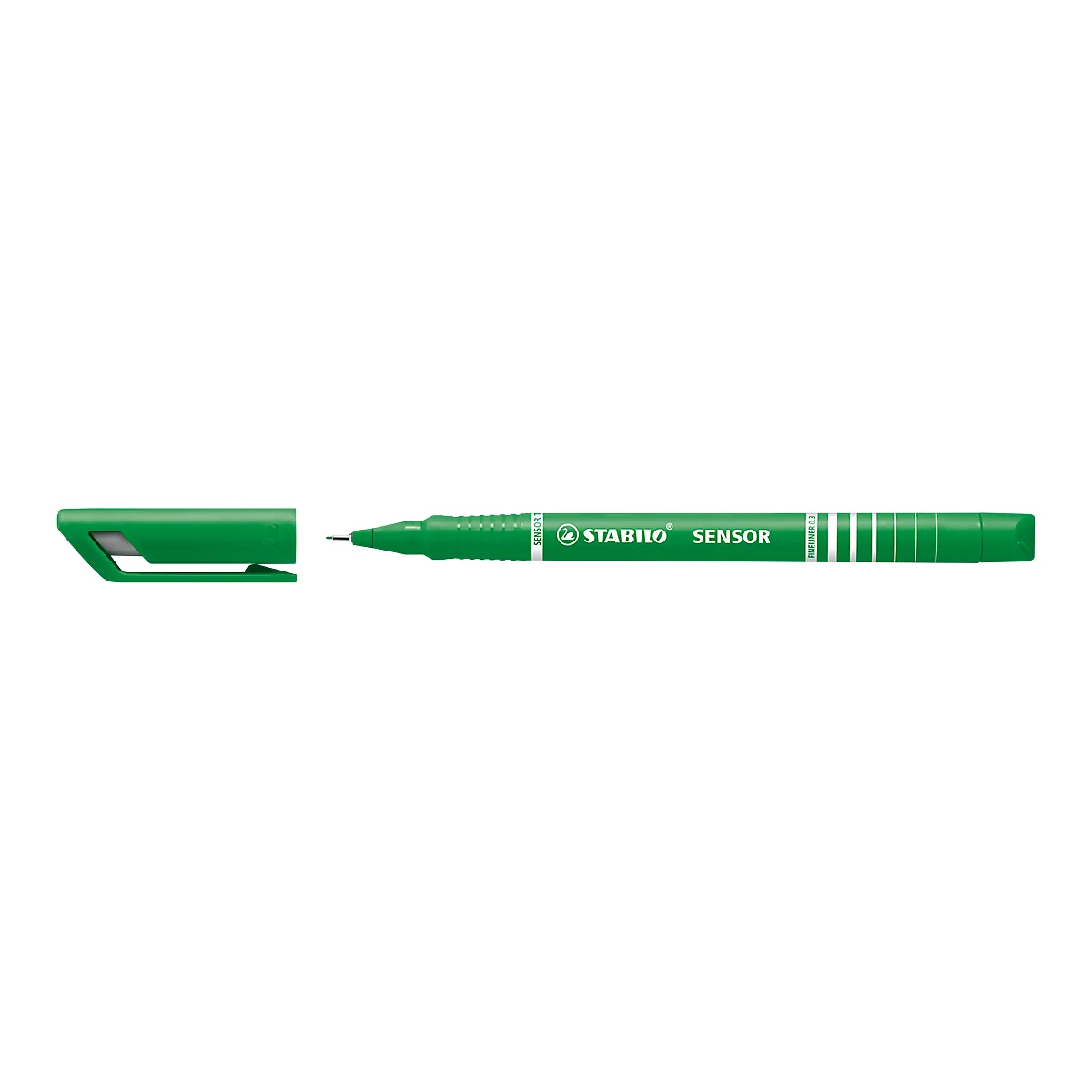 Stabilo Fineliner Sensor, Strichbreite 0,3 mm, grün, 10 St.