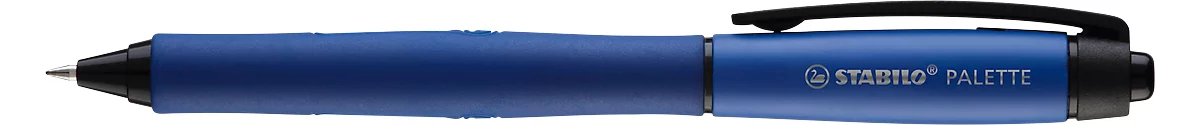STABILO® Gelschreiber Palette, Metallspitze, Strichstärke 0,4 mm, nachfüllbar, 10 Stück, blau